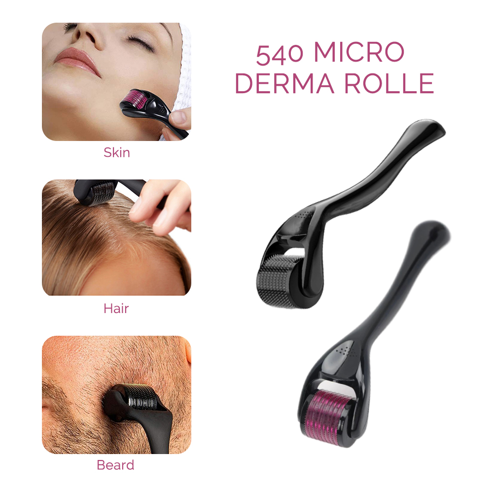 Derma Roller 0.25 - 540 針ダーマローラー育毛ひげフェイシャルスキンケアボディ MTS マイクロニードルローラーチタンマイクロフェイスロールツール