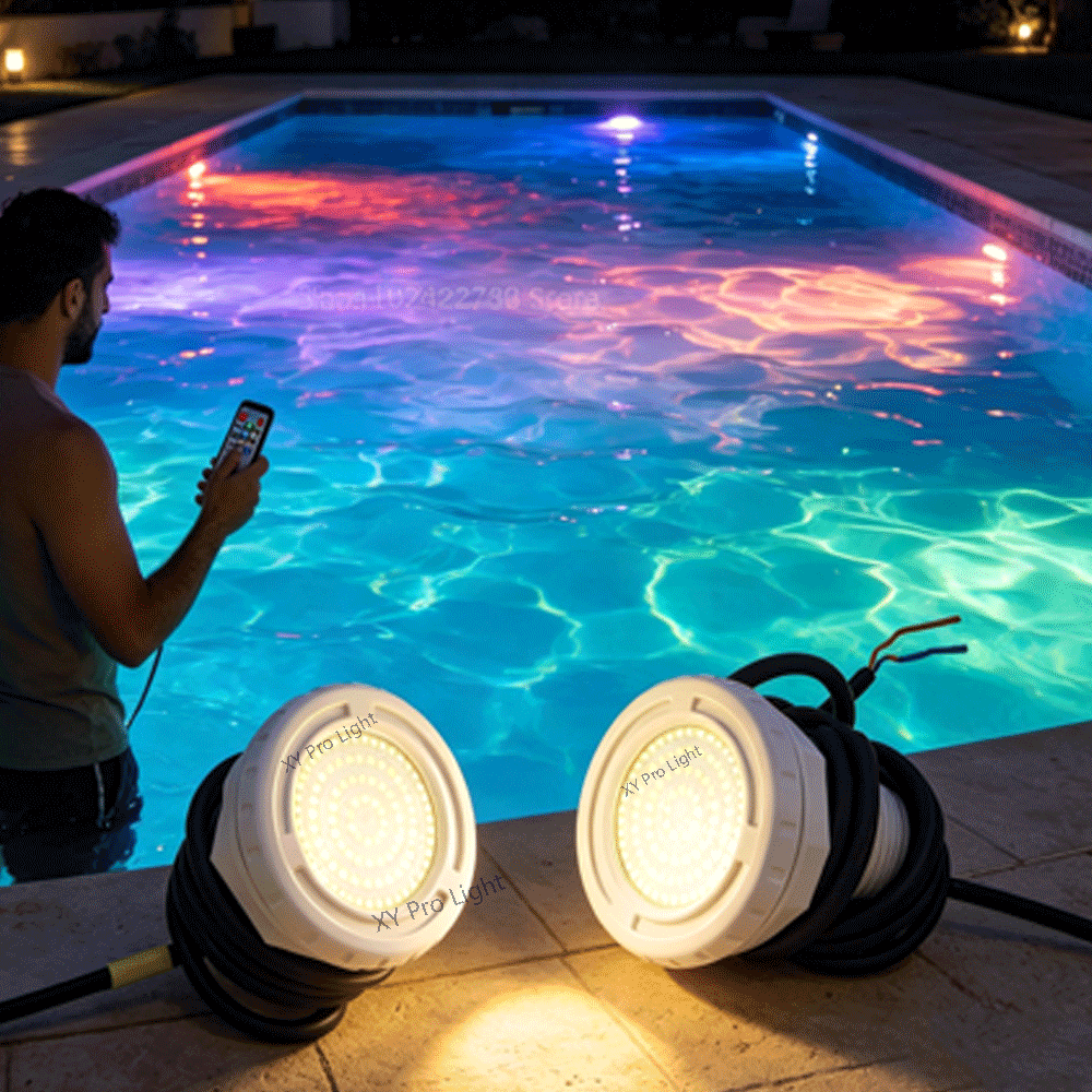 15W プラスチックフィルムプール照明 IP68 12V 水 - Xy Spa & Wellness のレビューと価格