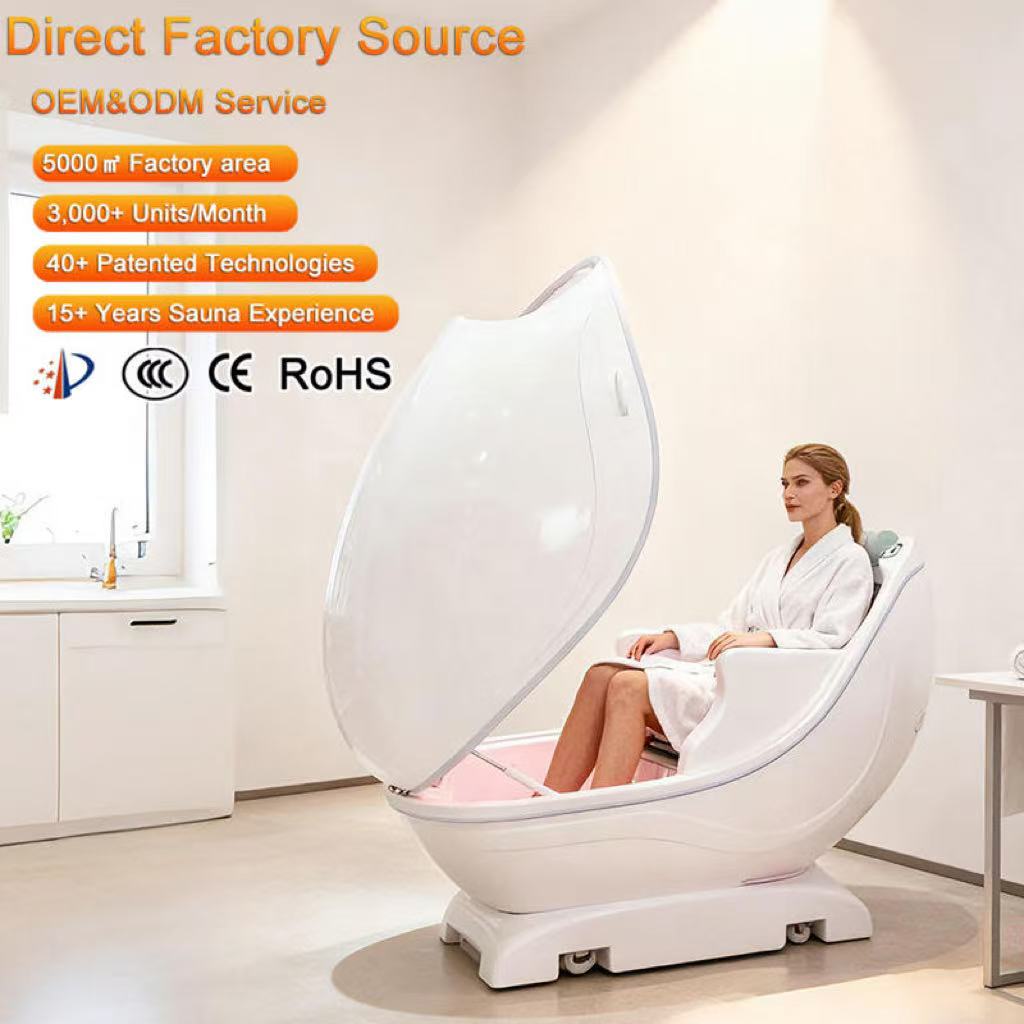 遠赤外線シーテッドスパカプセル、アクリル製スペースポッド、赤 - Spa Wellness In のレビューと価格