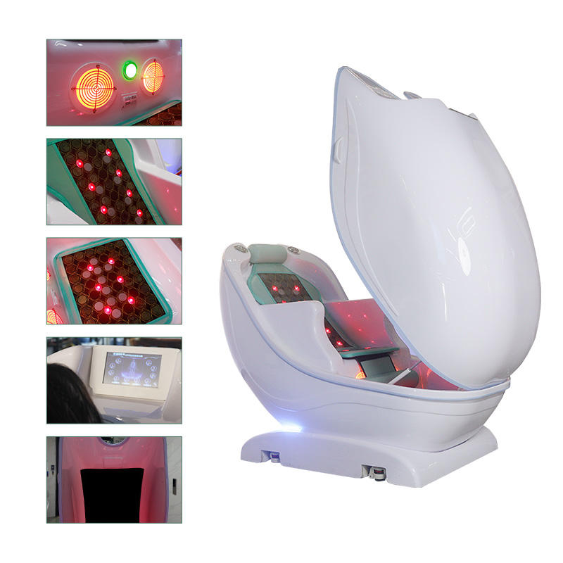 遠赤外線シーテッドスパカプセル、アクリル製スペースポッド、赤 - Spa Wellness In のレビューと価格