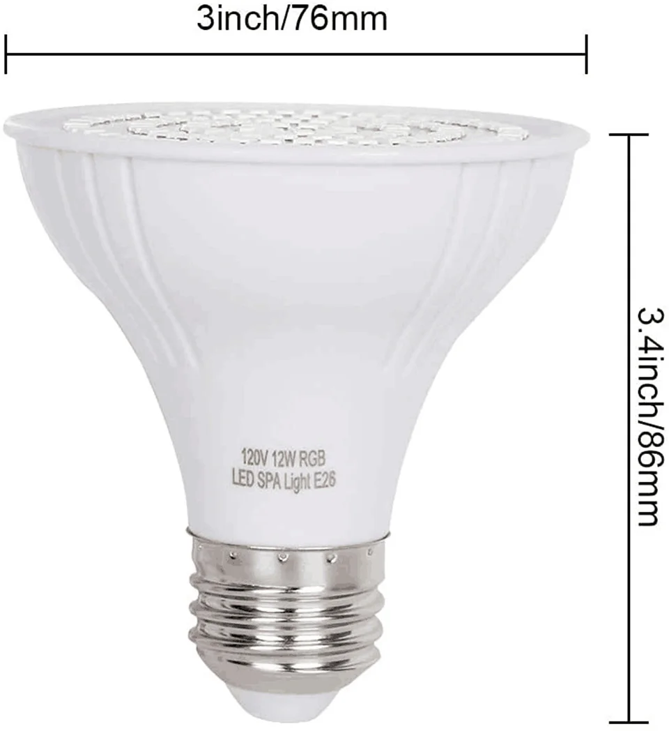 LED スイミングプールライト E27 E26 電球 IP6 - Xy Spa & Wellness のレビューと価格