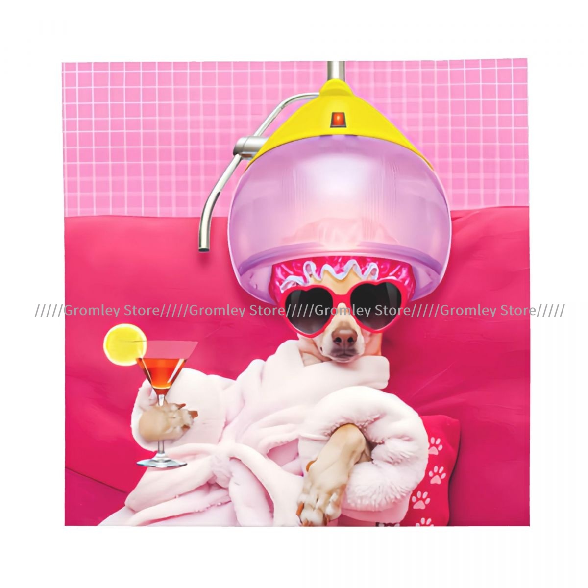 チワワ犬がリラックスしてウェルネススパで横たわる風景を描いた - Spa Wellness In のレビューと価格
