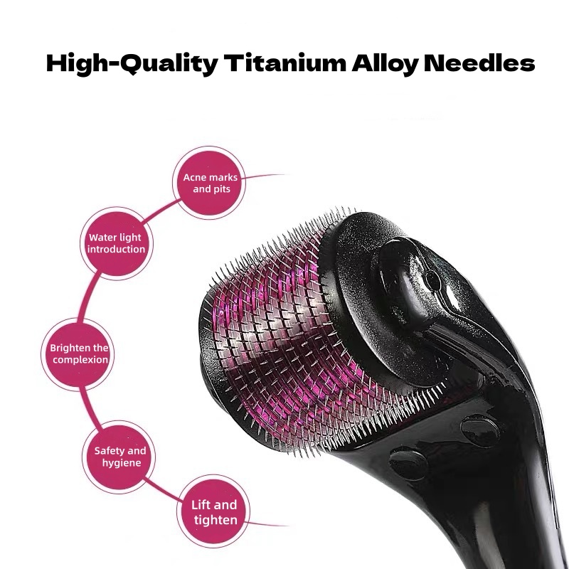 プロ仕様540針 フェイシャルボディヘアグロースダーマローラ - Derma Roller 0.25 のレビューと価格