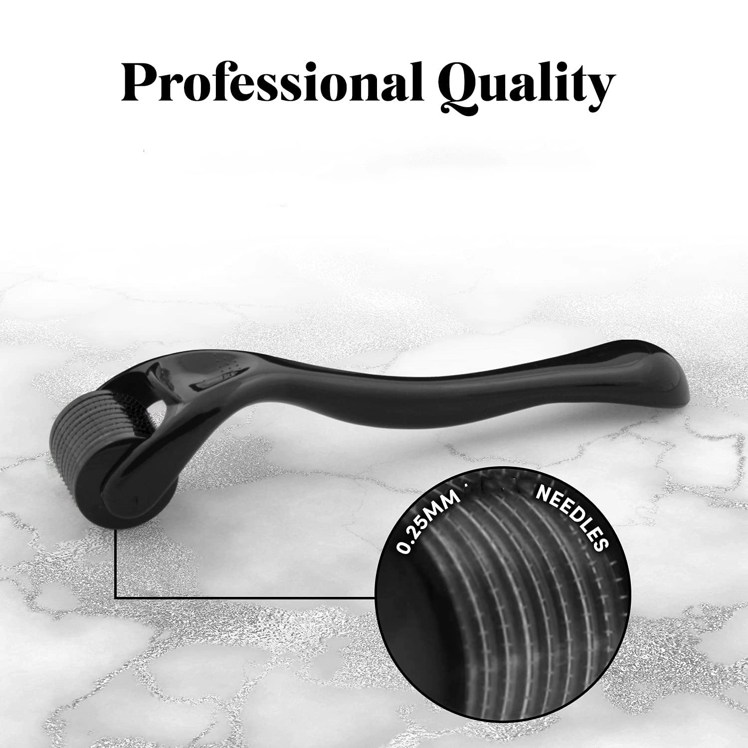 プロ仕様540針 フェイシャルボディヘアグロースダーマローラ - Derma Roller 0.25 のレビューと価格